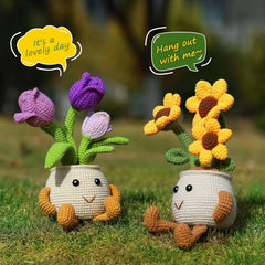 Sunflower Tulip Crochet Starter Kit for Beginners DIY Craft