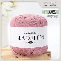 Silk Lace Cotton Milk Yarn 50g Soft Crochet Knitting