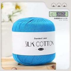 Silk Lace Cotton Milk Yarn 50g Soft Crochet Knitting