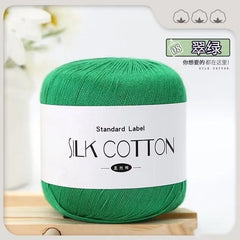 Silk Lace Cotton Milk Yarn 50g Soft Crochet Knitting