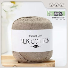 Silk Lace Cotton Milk Yarn 50g Soft Crochet Knitting