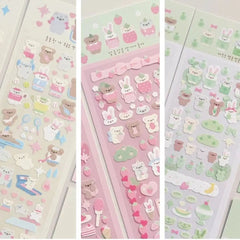 Cute Animal Laser Scrapbook Stickers