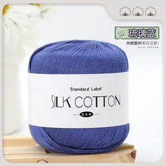 Silk Lace Cotton Milk Yarn 50g Soft Crochet Knitting
