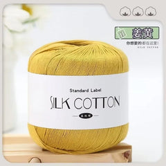 Silk Lace Cotton Milk Yarn 50g Soft Crochet Knitting