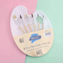Drawing Artist Gouache Brush Student Art Painting Supplies Oil Painting Palette Art Oval Palette Brush Set Watercolor Tray