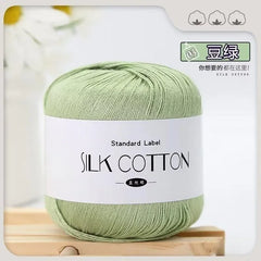 Silk Lace Cotton Milk Yarn 50g Soft Crochet Knitting