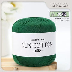 Silk Lace Cotton Milk Yarn 50g Soft Crochet Knitting