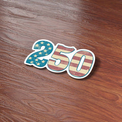 USA 250th Anniversary American Flag Sticker - Cool 2026 Patriotic Decal