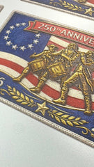 250th Anniversary UV Printed Leatherette Hat Patch – 1776–2026 America Birthday Patch – Patriotic Trucker Hat Patch – USA 250th Celebration