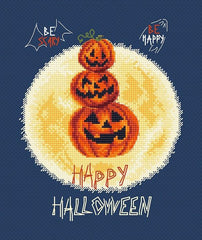 Counted Cross Stitch Kit Pumpkin's Party Leti997