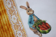 Funny bunny Cross stitch pattern Rabbit Cross Stitch pdf Modern cross stitch pattern Nursery cross stitch Woodland cross stitch Carrot
