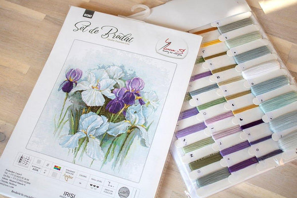 Irises B2367L Counted Cross-Stitch Kit