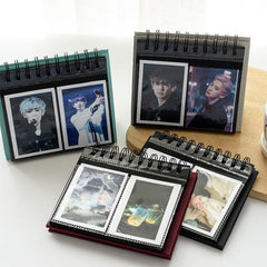 New Desktop Mini  Standing Polaroid Photo Album Scrapbooking Photocards album for cards stamps Photo Frame Instar Tabletop Flip Calendar Photo Album Gifts For Everyone