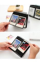 New Desktop Mini  Standing Polaroid Photo Album Scrapbooking Photocards album for cards stamps Photo Frame Instar Tabletop Flip Calendar Photo Album Gifts For Everyone