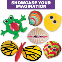 ArtCreativity Shell Painting Kit Kids Craft Supplies Creative Fun Ages 3+