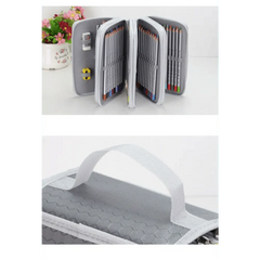 Unique Purple Cute Big 36/48/72 Holes Stationery Students Pencil Case High Quality Large Capacity Pencil Box