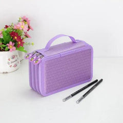 Unique Purple Cute Big 36/48/72 Holes Stationery Students Pencil Case High Quality Large Capacity Pencil Box