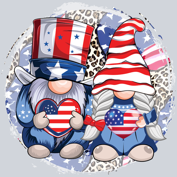 USA Gnome Couple - STK06254 (DTF Transfers)
