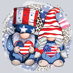 USA Gnome Couple - STK06254 (DTF Transfers)